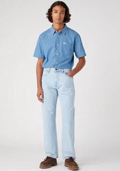 Wrangler Straight Jeans Frontier Hellblau