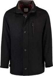 Wolljacke Gore-Tex Jacke Wollmischung mit Kaschmir anthrazit