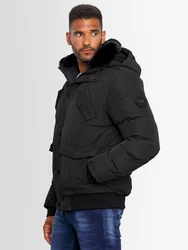 Alessandro Salvarini Winterjacke ASLeonio Schwarz/Grau/Dunkelgrau