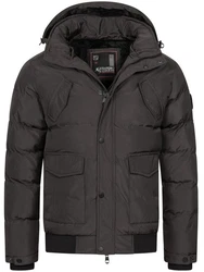 Alessandro Salvarini Winterjacke ASLeonio Grau/Dunkelgrau/Schwarz/Dunkelbraun