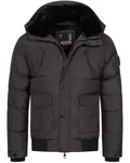 Alessandro Salvarini Winterjacke ASLeonio Grau/Dunkelgrau/Schwarz/Dunkelbraun