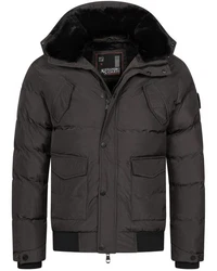 Alessandro Salvarini Winterjacke ASLeonio Grau/Dunkelgrau/Schwarz/Dunkelbraun
