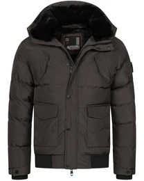 Winterjacke ASLeonio mit warmem Teddyfell und abnehmbarer Kapuze