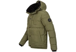 Alessandro Salvarini Winterjacke ASFabiano Dunkelgrün/Khaki