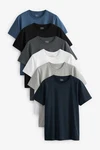 Next T-Shirt (6-tlg) Dunkelblau/Grau/Blau