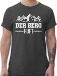 Shirtracer T-Shirt Der Berg ruft Apres Ski Party Grün/Schwarz/Dunkelgrau/Dunkelrot/Braun/Grau/Dunkelgrün