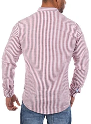 Carisma Langarmhemd 8455 Stehkragen Creme/Gelb/Rot/Weiß/Beige