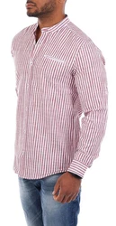Carisma Langarmhemd 8455 Stehkragen Creme/Gelb/Rot/Weiß/Beige