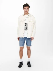 ONLY & SONS Jeansshorts ONSPLY 5189 blue denim