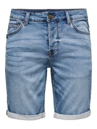 Jeansshorts Denim Capri Jeans Shorts 3/4 Bermuda Pants ONSPLY 5020 in Blau