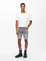 ONLY & SONS Jeansshorts Ply Life ONSPLY 5019 Grau