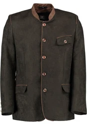 OS-Trachten Trachtenjanker Wumgake Trachtensakko Dunkelgrün/Khaki/Grau/Braun