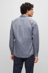 BOSS Rickert Hemd 10247370 01 Dunkelblau/Grau/Blau/Hellblau