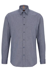 BOSS Rickert Hemd 10247370 01 Dunkelblau/Grau/Blau/Hellblau