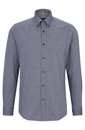 Langarmshirt Rickert (1-tlg) mit Label-Stickerei auf der Brust