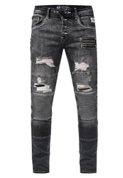 Rusty Neal Slim-fit Jeans MISATO Schwarz/Grau/Dunkelgrau