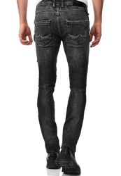 Rusty Neal Slim-fit Jeans MISATO Schwarz/Grau/Dunkelgrau