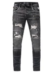 Rusty Neal Slim-fit Jeans MISATO Schwarz/Grau/Dunkelgrau