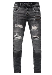 Rusty Neal Slim-fit Jeans MISATO Schwarz/Grau/Dunkelgrau