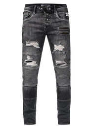 Slim-fit-Jeans MISATO im modischen Used-Look