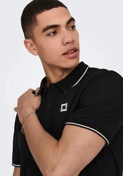 ONLY & SONS T-Shirt Fletcher Schwarz/Dunkelgrau