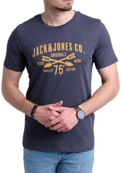 Jack & Jones Print-Shirt (5er-Pack) T-Shirts mit Aufdruck Dunkelgrün/Rot/Dunkelblau/Blau