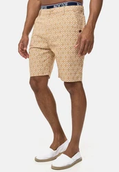 Indicode Chinoshorts Apostolis Beige/Khaki/Gelb