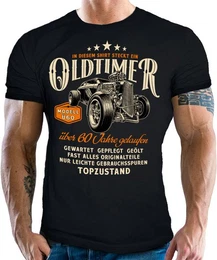 T-Shirt als Geschenk fr Mnner zum Geburtstag - Oldtimer ber 60 Topzustand