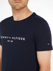 Tommy Hilfiger T-Shirt TOMMY FLAG HILFIGER TEE Dunkelblau