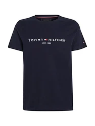 Tommy Hilfiger T-Shirt TOMMY FLAG HILFIGER TEE Dunkelblau