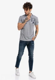 Poloshirt Orlando im Slim Fit mit Stickerei