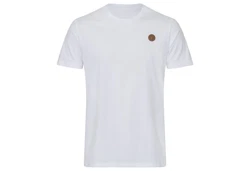 Gradnetz T-Shirt Basic Unisex Weiß/Creme/Rot