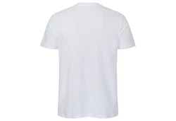 Gradnetz T-Shirt Basic Unisex Weiß/Creme/Rot