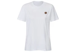 Gradnetz T-Shirt Basic Unisex Weiß/Creme/Rot