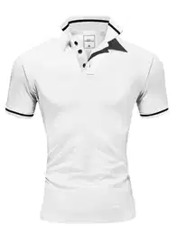 Poloshirt PROVIDENCE Herren Basic Kontrast Kurzarm Polohemd T-Shirt