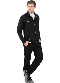 Trigema Sweater Atmungsaktiver Sport- und Freizeitanzug schwarz