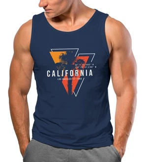 Neverless Herren Tank-Top California Los Angeles Surfing Motiv Dunkelblau/Blau/Rot/Hellblau Neverless Herren Tank-Top California Los Angeles Surfing Motiv Dunkelblau/Blau/Rot/Hellblau