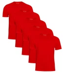 Cotton Prime T-Shirt O-Neck Tee Rot/Dunkelrot