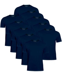 Cotton Prime T-Shirt O-Neck Tee Dunkelblau/Blau/Hellblau
