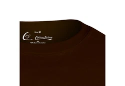 Cotton Prime T-Shirt O-Neck Tee Dunkelbraun/Braun/Bordeaux/Khaki