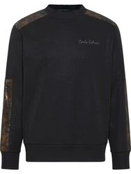 CARLO COLUCCI Sweatshirt Dapunt Schwarz