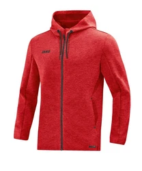 Jako Kapuzenjacke Premium Basics Rot/Dunkelrot