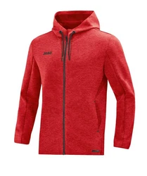 Jako Kapuzenjacke Premium Basics Rot/Dunkelrot