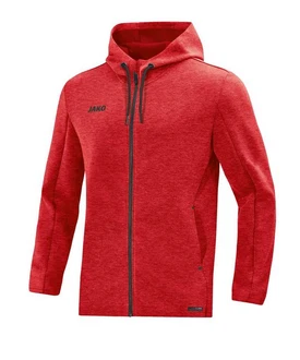 Jako Kapuzenjacke Premium Basics Rot/Dunkelrot
