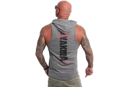 YAKUZA Muskelshirt Shot mit Ringerrücken und Kapuze 