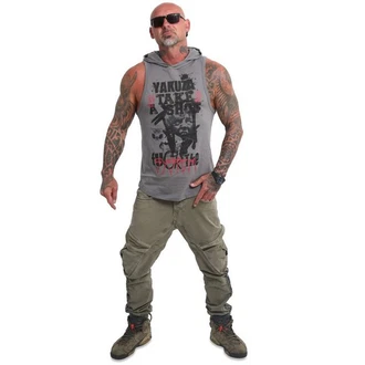 YAKUZA Muskelshirt Shot mit Ringerrücken und Kapuze