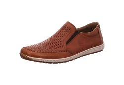 Rieker Herren Slipper 8868 Braun/Beige/Orange