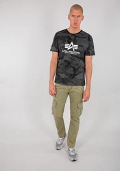 ALPHA INDUSTRIES T-Shirt grau/schwarz/weiß