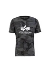 ALPHA INDUSTRIES T-Shirt grau/schwarz/weiß ALPHA INDUSTRIES T-Shirt grau/schwarz/weiß