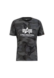 ALPHA INDUSTRIES T-Shirt grau/schwarz/weiß